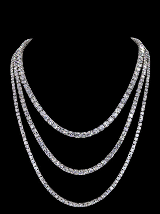 Tennis Chains VVS Moissanite Diamonds
